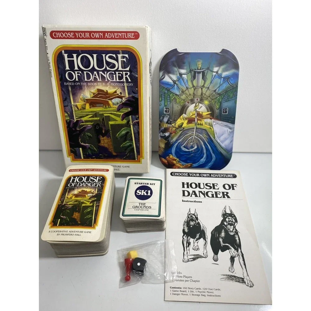House of Danger Board Adventure Game Choose Your Own Adventure